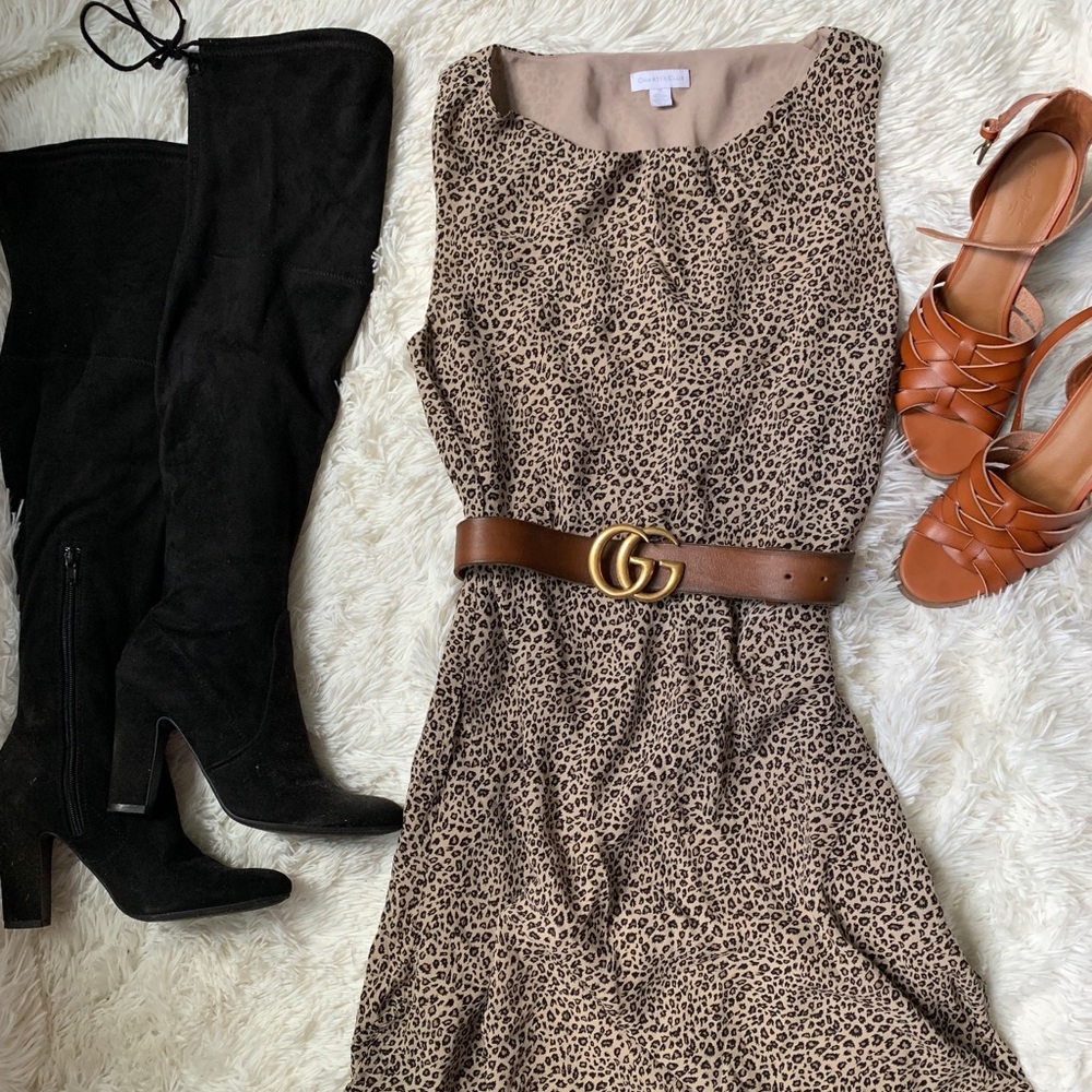 Pretty Charter Club pullover leopard print dress.